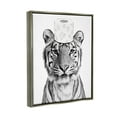 thumbnail image 3 of Stupell Industries Tiger Toilet Paper Bathroom Animals & Insects Painting Gray Floater Framed Art Print Wall Art, 3 of 6