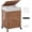 Espresso, variant on Casa Pura Furniture 2-Section Laundry Hamper with Lid, Water Hyacinth Woven Laundry Sorter with Removable Liners, Rolling or Non-Slip Design
