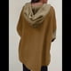thumbnail image 5 of Sudadera Holgada de Larga para Mujer, Informal, con Botones y Capucha, con Bolsillo. Caqui S, 5 of 7