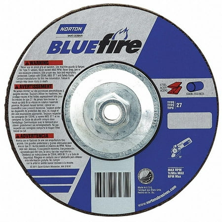

Norton Abrasives Depressed Center Wheel 7 D 1/8 T 5/8-11 66252843232