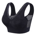 thumbnail image 3 of UOCUFY Hana Bra for Senior Women, Cotton Buttonless Comfy Lifting Shaping Bras, Full Coverage Underwire-Free Bras Black,Size M, 3 of 3