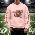 thumbnail image 2 of Chandail en Molleton Mode Homme Rugby Imprimé Col Rond Chaud Confortable Hiver Automne Décontracté Chandail, 2 of 4