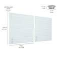 thumbnail image 2 of ECR4Kids MessageStor Dry-Erase Glass Board and Magnets, Office Essentials, White Waves, 2-Pack, 2 of 9