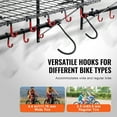 thumbnail image 6 of KFFKFF Bicycle Storage Stand, Quadruple Bike Holders, Wall-Fixed Cycle Storage Hook with Dual Ledges, Residential and Garage Arrangement Tool, Adaptable for Diverse Bicycle Dimensions, 6 of 9