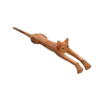 Whisker Relief Cat-Shaped Back Scratcher â 16â Ergonomic Wooden Massager for Hard-to-Reach Itches ( Cat Lover Gift)