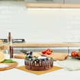 thumbnail image 4 of HEALEEP 10Pcs Golden Flat Cake Plate White Board For Cake Presentation, 4 of 8