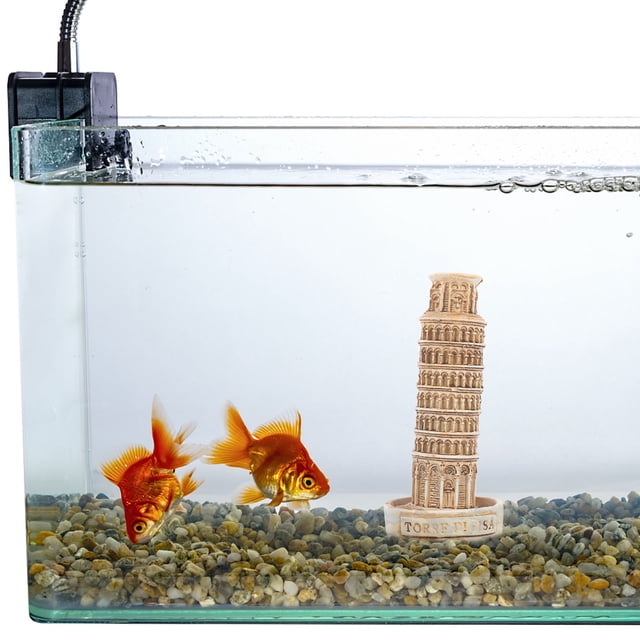 BESTYASH Figurilla Torre Para Acuario En Resina Khaki Vívida Y Resistente
