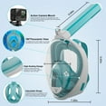 thumbnail image 5 of Godboat Full Face Snorkel Mask, 180° Panoramic View Diving Mask Snorkeling Set Gear With Detachable Camera Mount, Safe Breathing, Anti Fog Anti Leak, 5 of 8