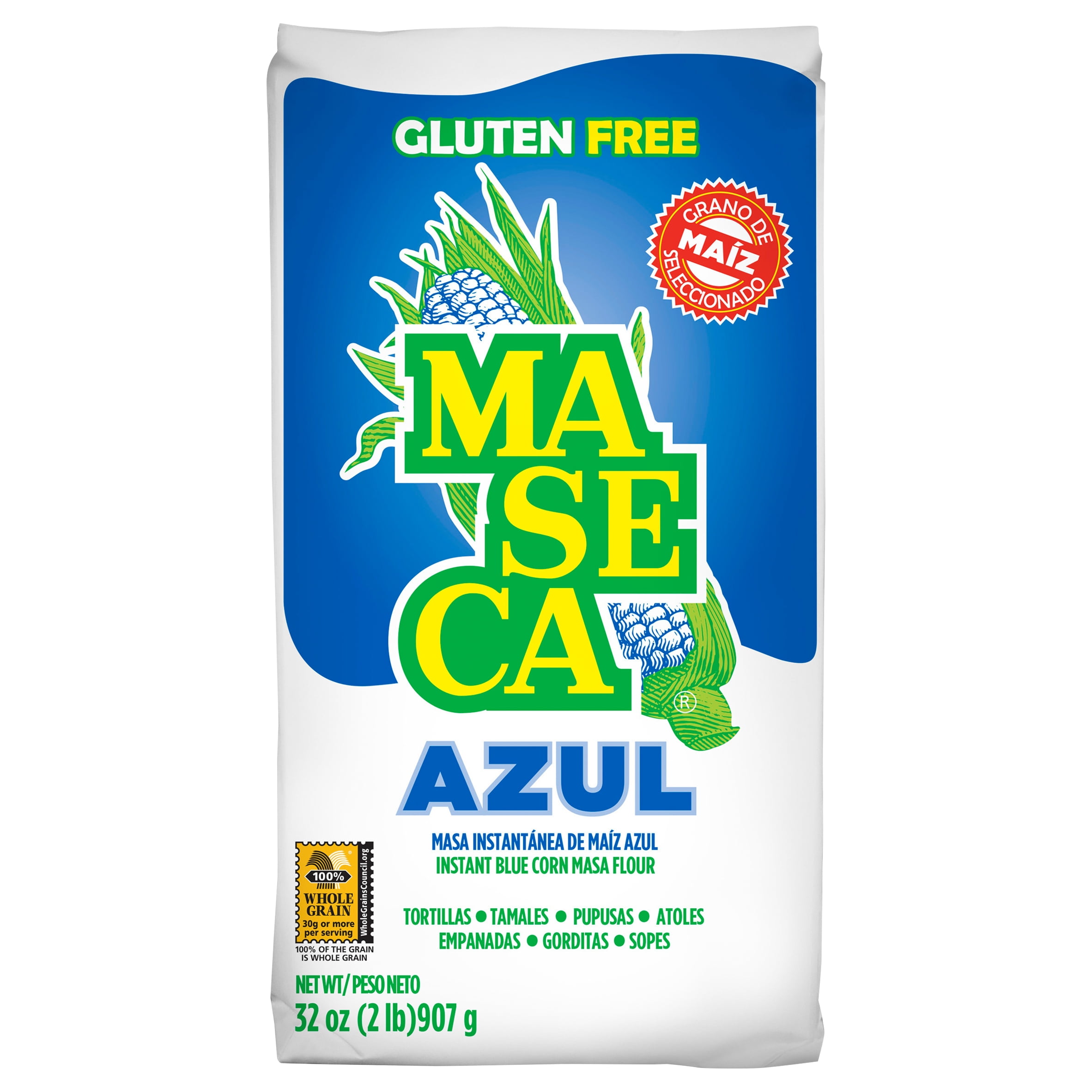 masa Maseca Blue Instant Gluten Free Corn Masa Flour 32 oz - Walmart