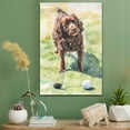 thumbnail image 3 of Boykin Spaniel Dog Canvas Canvas – Golf Theme Dog Art for Wall, Boykin Spaniel Dog Playing Golf Wall Art, Dog Lover Canvas Decor, 3 of 5