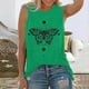 thumbnail image 2 of Camisetas sin mangas para mujer, chaleco fino de verano con estampado de margaritas y girasoles, chaleco sin mangas de manga corta, Jersey holgado informal, camisetas tipo túnica Fridja  qr1902, 2 of 6