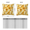 thumbnail image 2 of Fuzoiu White Marble Pattern Sunflower Print Square Pillow Cover,Hidden Zipper Design,Luxury Square Pillow Case, Throw Pillow,Couch Cushion-20"x20", 2 of 7