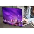 thumbnail image 1 of KSK KAISHEK Compatible with MacBook Pro 16 inchs Case 2019 - 2020 Rel. Model A2141, Plastic Hard Shell Case Cover + Black Keyboard Cover, Purple series 0090, 1 of 5