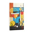 thumbnail image 2 of Yayeee Blank Wall Plate Cover 1-Gang 4.5"x2.7" Home Unused Decorative Outlet, Modern Cocktails, 2 of 7