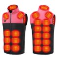 thumbnail image 1 of Abrigo al aire libre de la moda de la temperatura ajustable de la capa calentada eléctrica de 21 áreas calentadas Chaqueta calefactora, 1 of 9