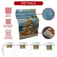 thumbnail image 5 of Table Runner 13x36in Inches Long, Xmas Tree Christmas Beach Starfish ShellLinen Washable Dresser Scarf Blue Oil Painting ArtKitchen Dinning Tablerunners for Holiday/Party/Wedding/Home Tables Decor, 5 of 9