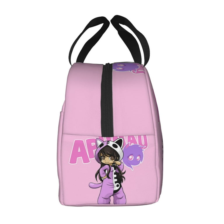 Aphmau Backpack with Lunch Box Cute Aphmau Heat Insulated Lunchbox