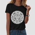 thumbnail image 2 of vigerkar T-Shirts for Women Vintage Print Graphic Tee Beach Graphic Tees Tops (Black, 3XL), 2 of 5