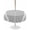 Gray, White, Ash, variant on Outdoor Tablecloth with Umbrella Hole for Patio/Picnic/Party/Camping, Farmhouse Black Waterproof Table Cloth Round Cover Washable, Aesthetic Modern Line Striped (Dia 54")