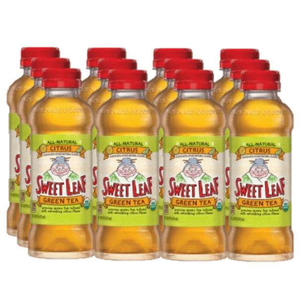Sweet Leaf Organic Citrus Green Tea , 16 Fl Oz (Pack of 12) Walmart