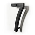 thumbnail image 4 of Floating Mount Colonial Cast Iron House Address Number, Rustic House Numbers, Number 7, 6.5 inches, Matte Black, KE-CL6-7, 4 of 5