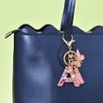 thumbnail image 6 of Fmeida Personalized Initial Keychain for Women, Cute Pink Letter Keyring with Tassel & Butterfly Charm, 6 of 8
