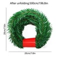 thumbnail image 3 of 196.8in Christmas Garland 1 Strand Artificial Pines Garland Soft Green Leaves Garland Suitable For Holiday Wedding Party Staircase Fireplace Decoration Use, Men Gifts, 3 of 6
