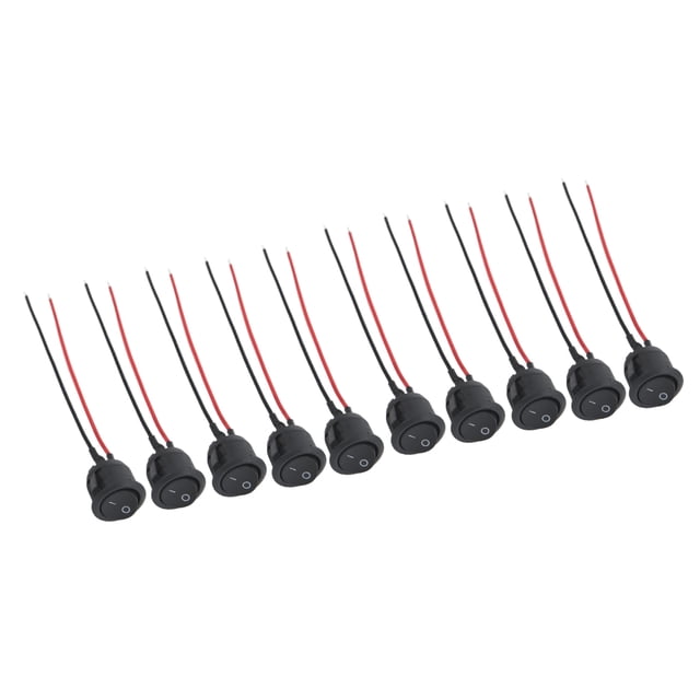 Interruptor basculante, interruptor basculante de 10 piezas, interruptor basculante, interruptor de palanca resistente y resistente