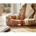 thumbnail image 3 of Bling Jewelry Womens Orange Gold Genuine Leather Snaffle Horse Bit Equestrian Wrap Bracelet Stainless Steel, 3 of 6