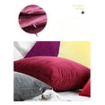 thumbnail image 4 of Pack of 2 Velvet Pillow Covers Solid Decorative  Pillow Covers Christmas Pillowcases for Sofa Bedroom Couch Car,24x24 Inch Without Core, 4 of 6