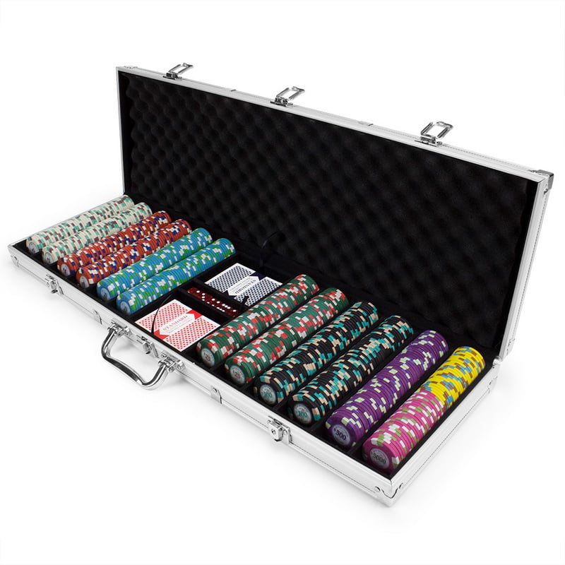 Pick Chips! New 600 Yin Yang 13.5g Clay Poker Chips Set with Acrylic Case 