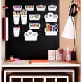 thumbnail image 2 of 34 Piece Stainless Steel Pegboard Accessories and Hooks Set, White, 2 of 6