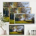 thumbnail image 4 of Designart 'Subtle Sunset Light Through The Trees III' Lake House Framed Canvas Wall Art Print, 4 of 5