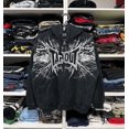 thumbnail image 1 of Embroidery Goth Hoodies Zip Up Long Sleeve Loose Jacket Coats Oversized Sweatshirts, 1 of 3