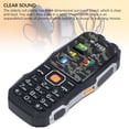 thumbnail image 6 of Rugged Seniors Cell Phone 2.6in Ultra Thin Mobile Device 4800mAh Large Battery Triple SIM 2G Network Unlocked Emergency Power Bank Function Heavy Duty Big Button Telephone for Elderly Black, 6 of 9