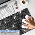 thumbnail image 4 of Long Mouse Pads for Desk,Spider Web and Skulls Halloween Pattern Desk Mats on Top Of Desks, Desk Mouse Pad Extra Large with 3mm Non-Slip Base and Stitched Edge for Gaming,Office,Work,Home 31.5x15.7in, 4 of 5