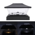thumbnail image 1 of 2 Pack Solar Post Light, LED Warm and White Lighting Solar Powered Deck Light, 200mAh Battery Powered Weather Proof Solar Fence Post Light for Garden Patio Porch Gate Column, 1 of 7