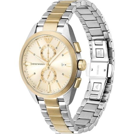 Emporio Armani Claudio Men's Beige Dial Quartz Watch AR11605