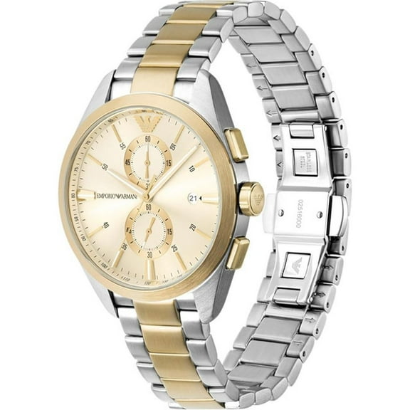 Emporio Armani Claudio Men's Beige Dial Quartz Watch AR11605