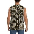thumbnail image 4 of Disketp Bee Hive Hexagon Sleeveless Tshirts For Men, Muscle Shirts For Men Dry Fit Tank Top-Xx-Large, 4 of 8