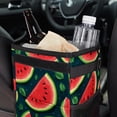 thumbnail image 6 of Watermelon Car Garbage Can - Foldable, with Lid, Leak-proof, Hanging Storage Bag - Trash Can for Car, Car Trash Bin, 6 of 6