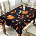 thumbnail image 4 of 60"x120" Halloween Pumpkin Tablecloth, Waterproof Washable Polyester Square Table Cover, Durable Tablecloth for Kitchen Dining Table Party Decor, 4 of 7