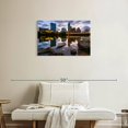 thumbnail image 2 of Elephant Stock Austin City Reflection Wall Art - Horizontal Canvas Wall Art - Living Room Wall Decor - City Canvas - Yellow And Blue Decor - 30" x 20", 2 of 8