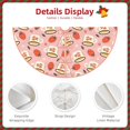 thumbnail image 4 of Daiia Floral Mugs And Strawberries Drawing Merry Christmas Tree Skirt , Xmas Large Lace-up Tree Skirt, Santa Snowflakes Rustic Home Decorations New Year Party Farmhouse Decor-48", 4 of 7