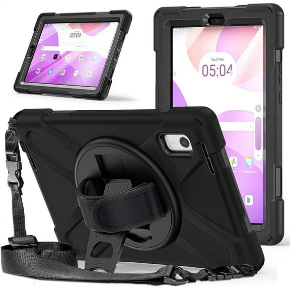 Case for Lenovo Tab M9, Hand Strap/Shoulder Strap Heavy Duty Full-Body Rugged Protective Drop Proof Case for Lenovo Tab M9 TB-310FU
