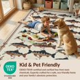 thumbnail image 4 of Design&I 6'x9' Washable Area Rug Fish Bass Cabin Antler Motifs Fishing Clownfish Lake for Queen Size Bedroom, Under Bed, Sleek Flatweave Pet Friendly, 4 of 7