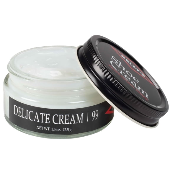 Kelly’s Delicate Cream Shoe Polish 1.5 oz, Professional Leather Shoe Cream, Conditioner, Cleaner & Shine Restorer