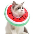 thumbnail image 6 of Cat Collar Comfortable Protective Wound Prevent from Licking Shaped Cat Recovery Collar , Watermelon, L L, 6 of 8