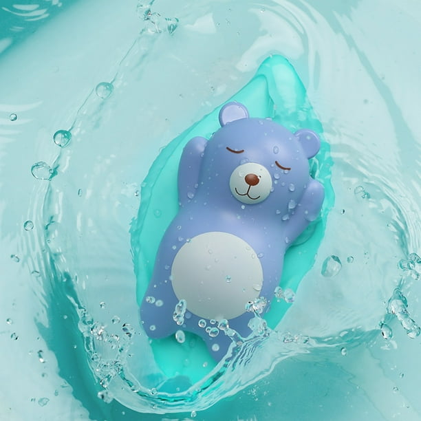 Hxroolrp Children Summer Beach Bath Water Bear Cub Toys Wind up Water wheel Swimming