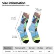 thumbnail image 2 of Masiiu Bluey Pattern Adult Crew Socks, Breathable Color-Block Mid-Calf Socks, Comfortable for Daily Wear and Sports, 2 of 6